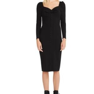 Betsey Johnson Black Long Sleeve Dress